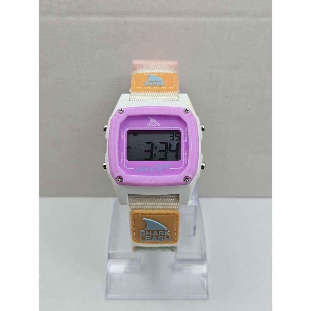 Freestyle Shark Classic Leash Blue Tie Dye Digital Watch 10026835 New Battery
